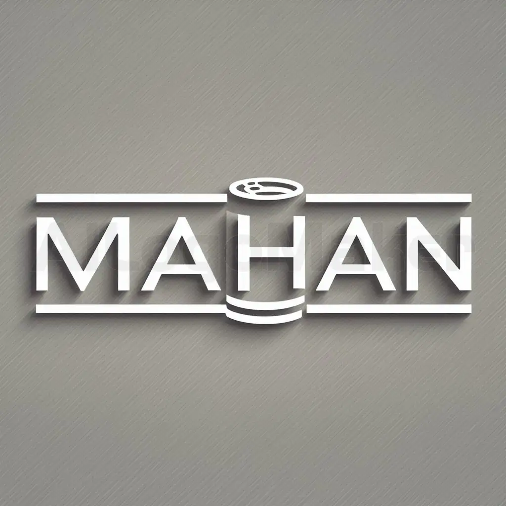 a logo design,with the text "mahan", main symbol:canned,Moderate,clear background