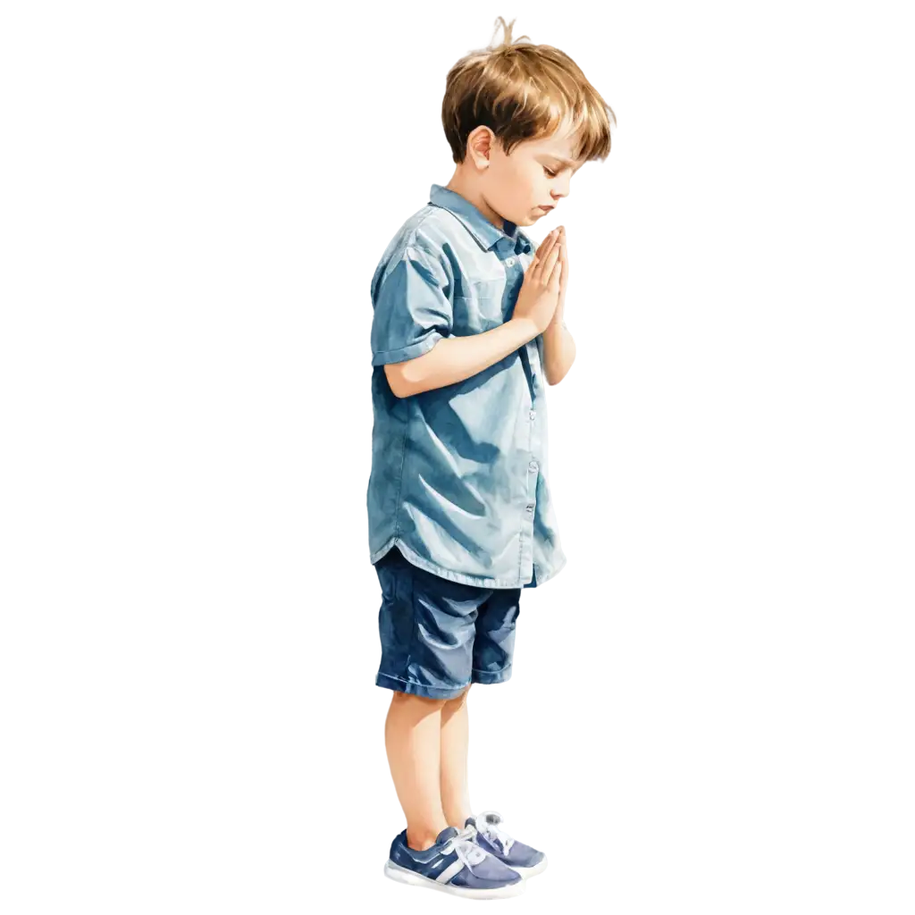 Watercolor-PNG-of-Child-Praying-Beautiful-Art-for-Spiritual-Websites-and-Childrens-Literature