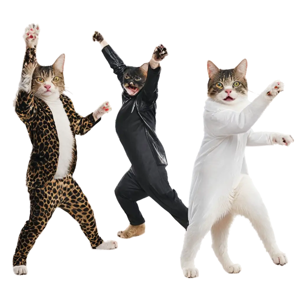 Vibrant-Cats-Disco-PNG-Image-Illustrating-Feline-Fun-and-Frolic