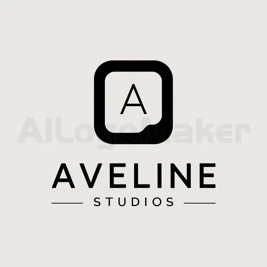 LOGO-Design-For-Aveline-Studios-Keyboard-Button-Symbolizing-Innovation-and-Clarity