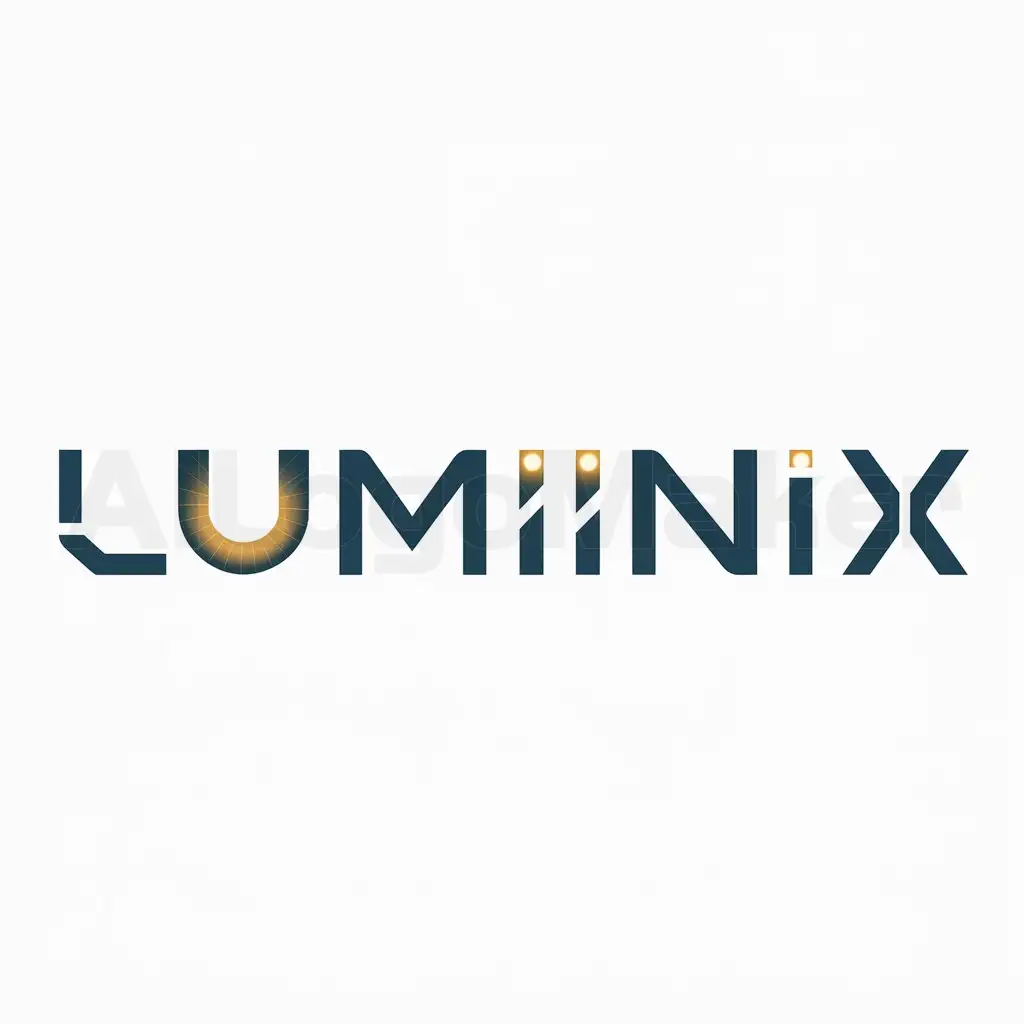 a logo design,with the text "Luminix", main symbol:Luminix,Moderate,be used in Technology industry,clear background