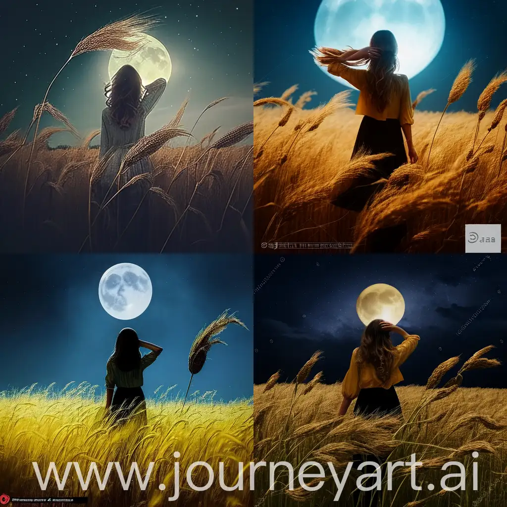 Surreal-Moonlit-Scene-Woman-Silhouetted-in-Wheat-Field