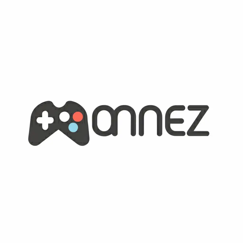 a logo design,with the text "GAMEZ", main symbol:GAME,Minimalistic,clear background