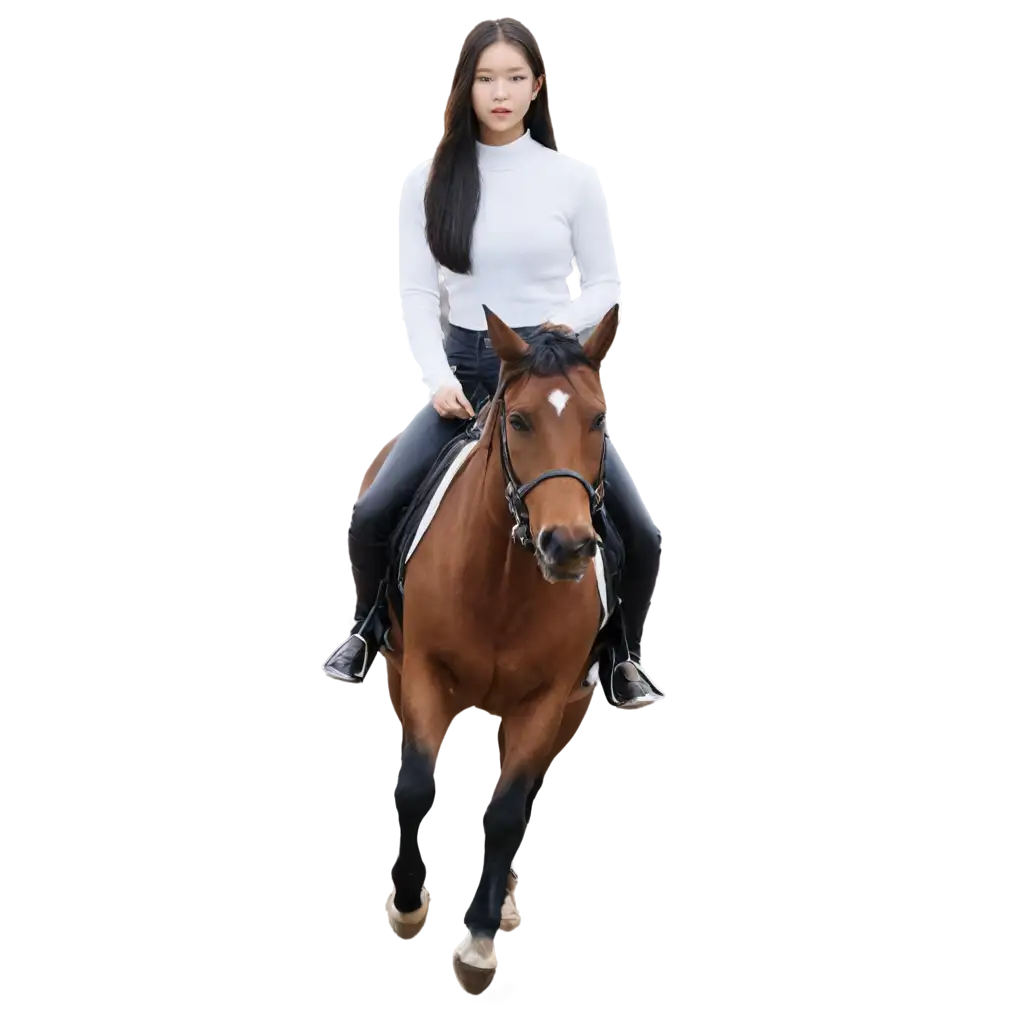 Jennie blackpink riding horse