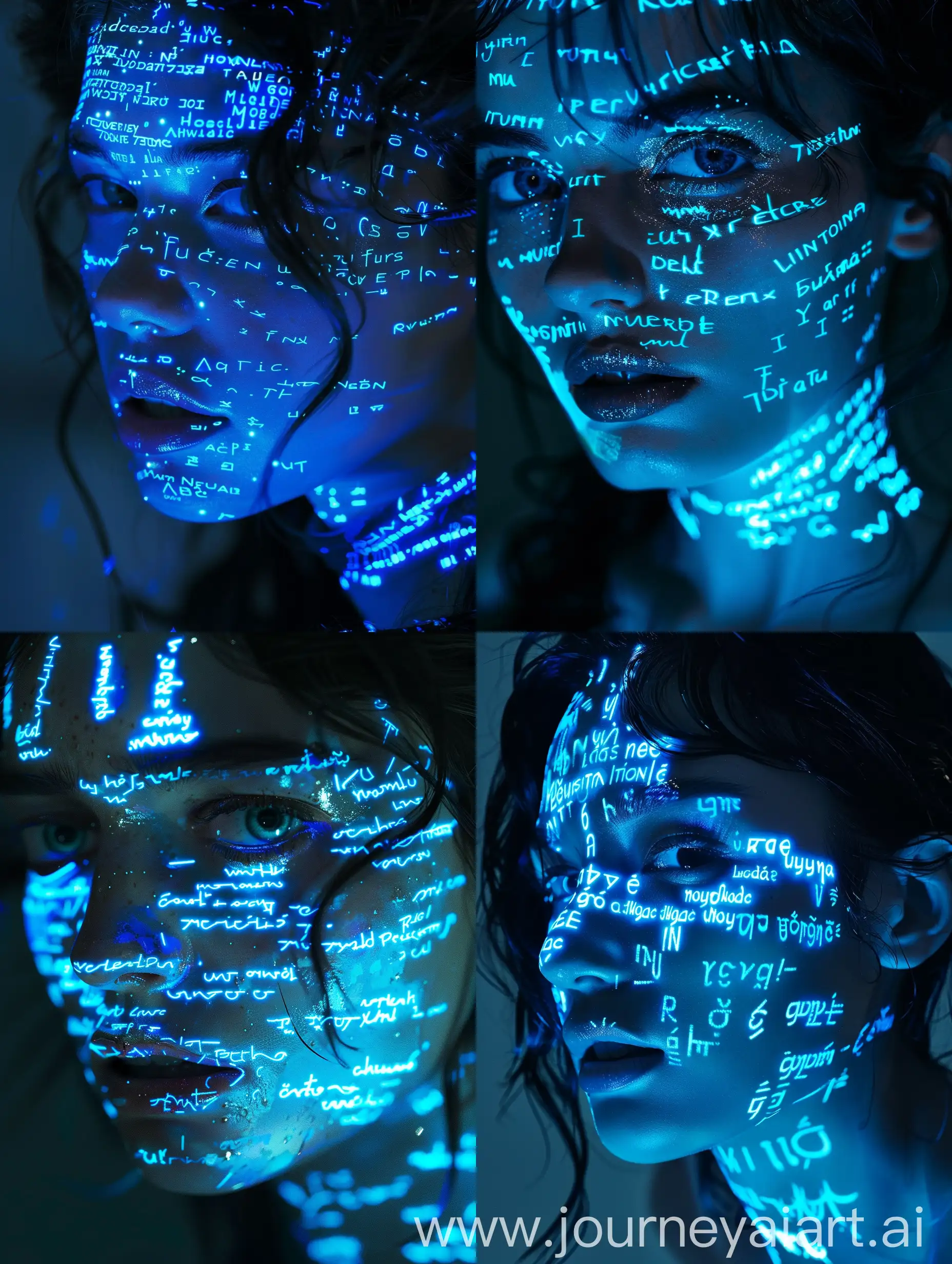 Futuristic-Woman-Portrait-Ethereal-Neon-Glow-in-CloseUp