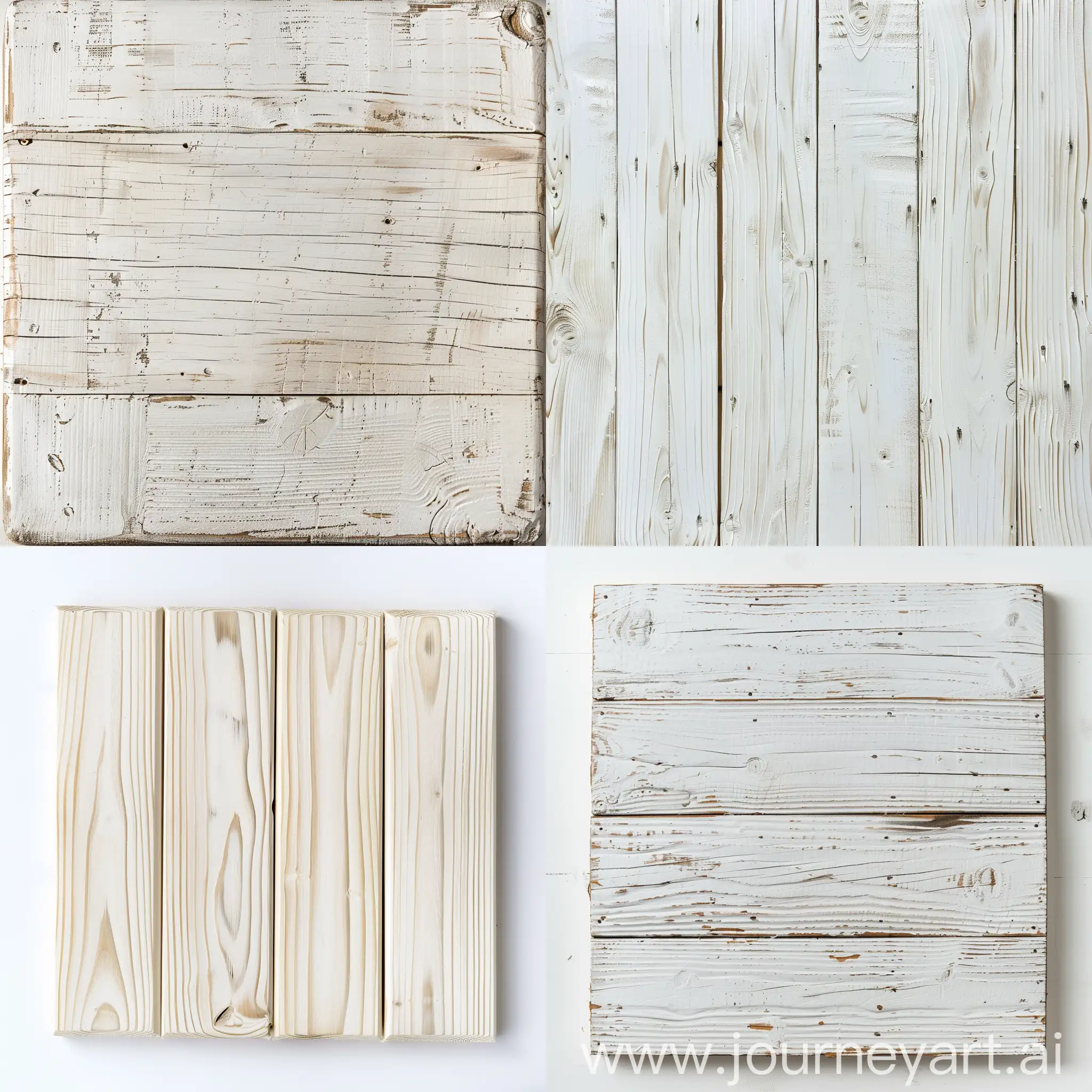 Cartoon-Wooden-Plank-View-from-Above-on-White-Background