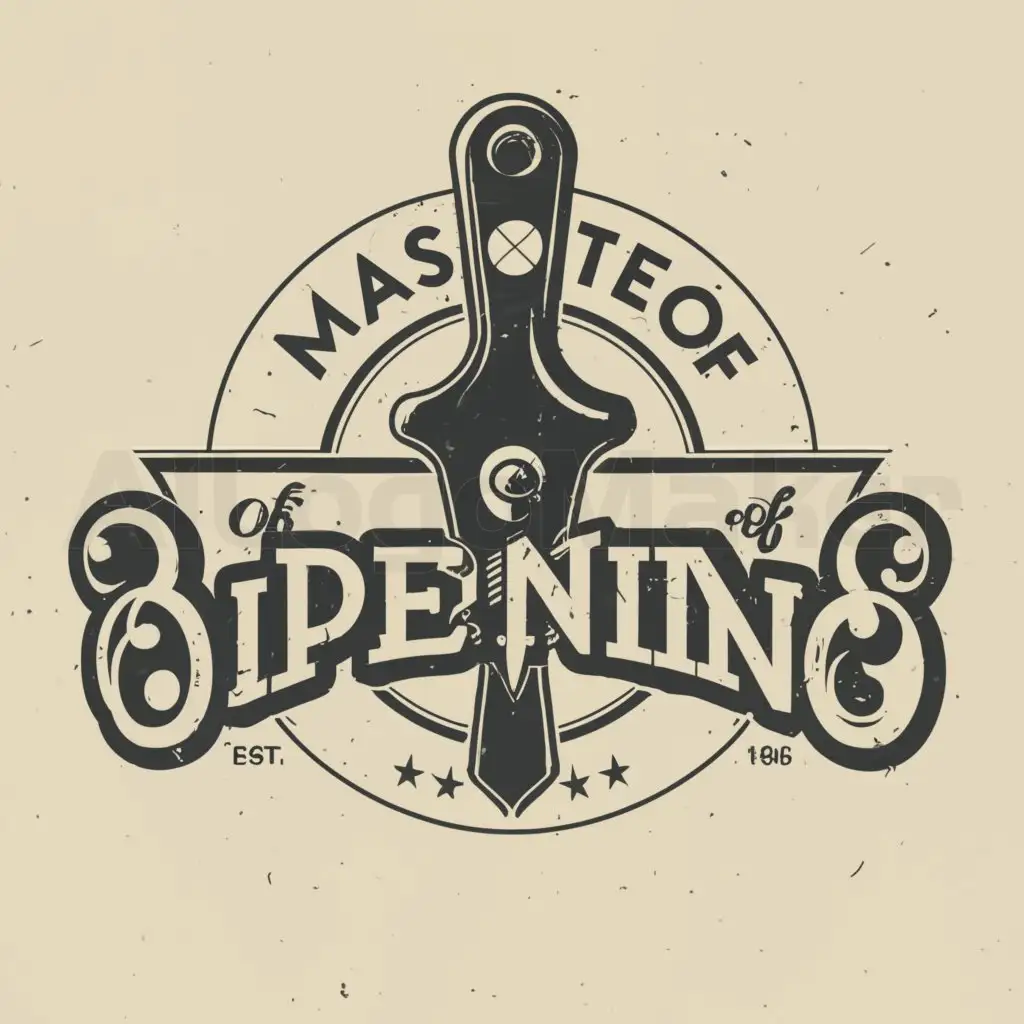 a logo design,with the text "Master of Opening", main symbol:Bottle opener,Moderate,be used in Restaurant industry,clear background