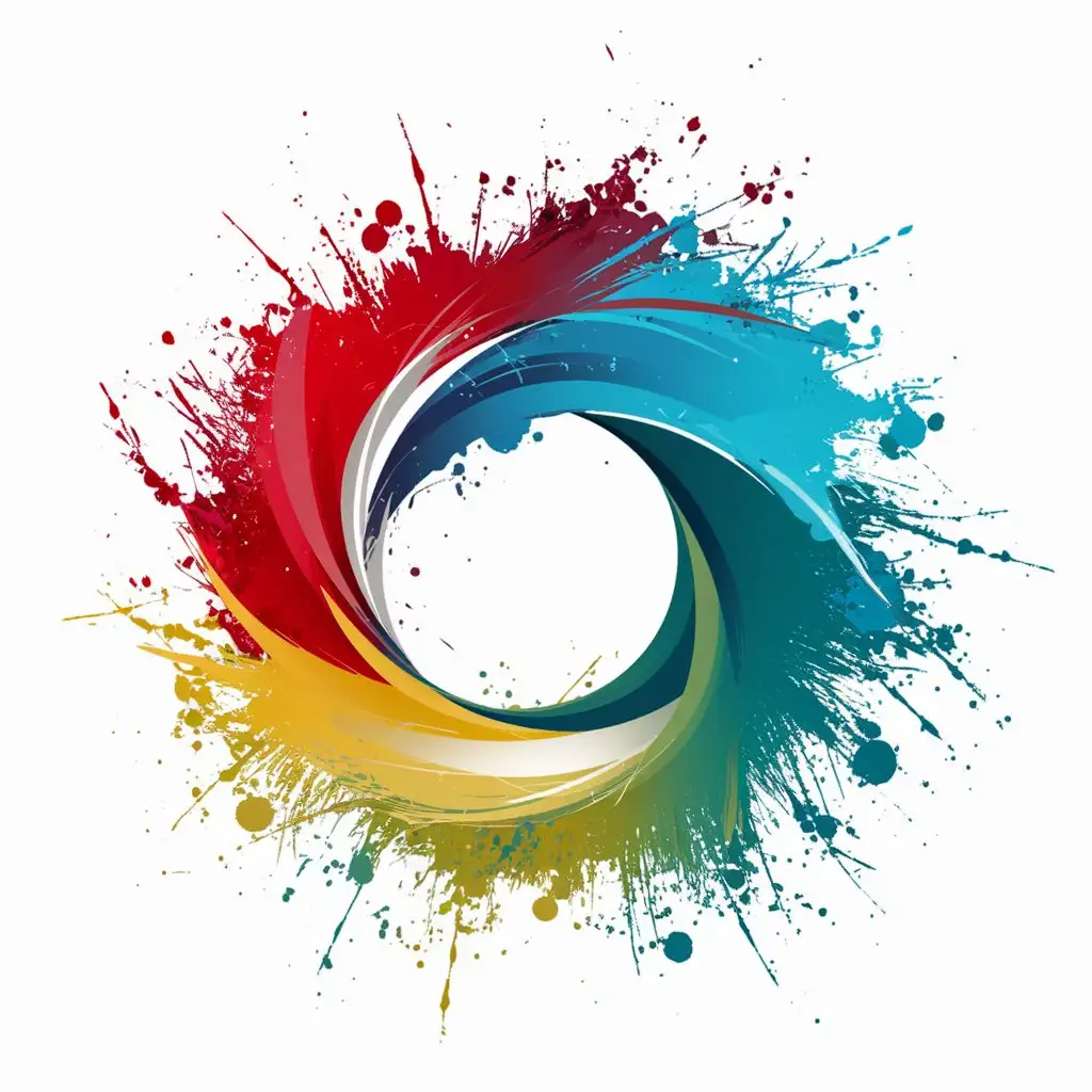 Colorful-Logo-Design-with-Spilled-Paints