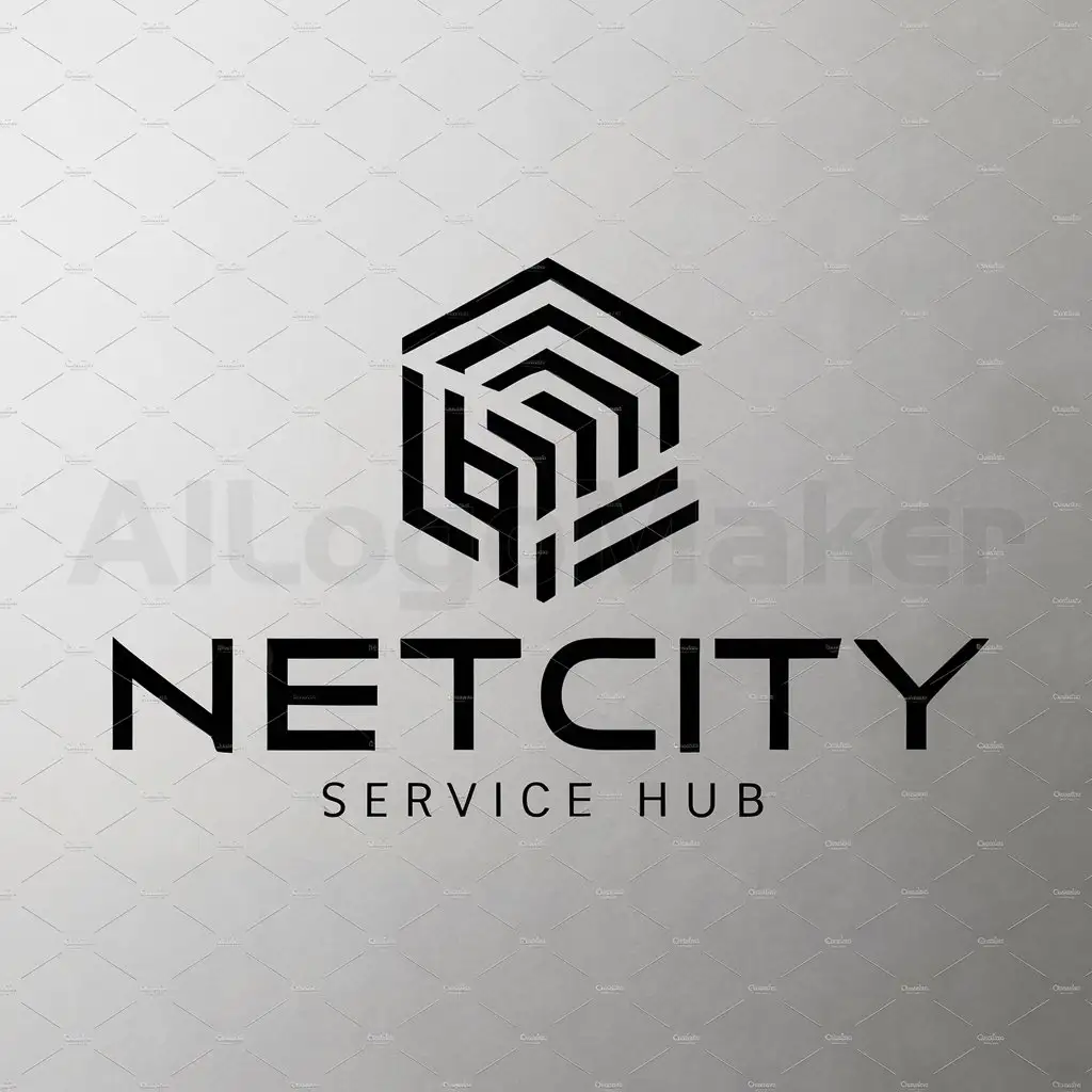 a logo design,with the text "Netcity", main symbol:service hub,complex,be used in Technology industry,clear background