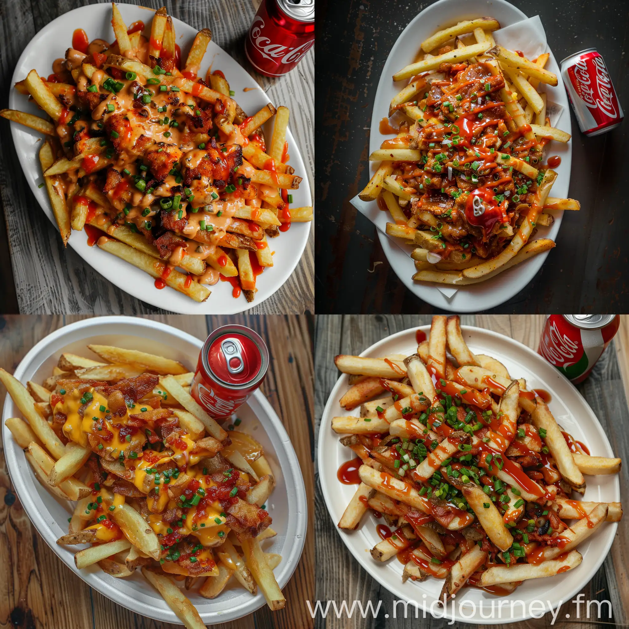 Delicious Loaded French Fries Served with Coke | JourneyArt