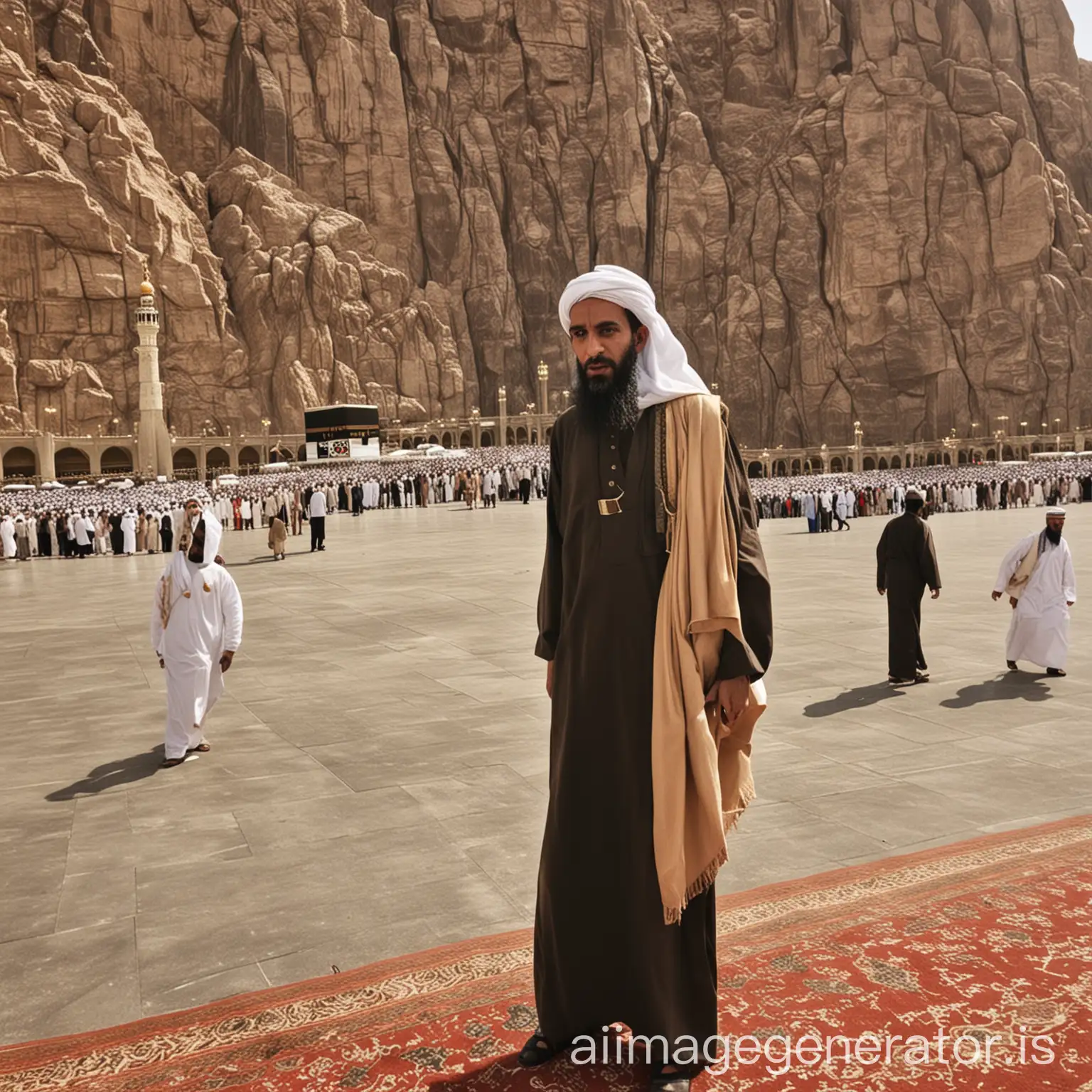 After some time, Prophet Ibrahim (ʿalayhi-s-salāmū) traveled to Makkah to visit his son once again but did not find him.