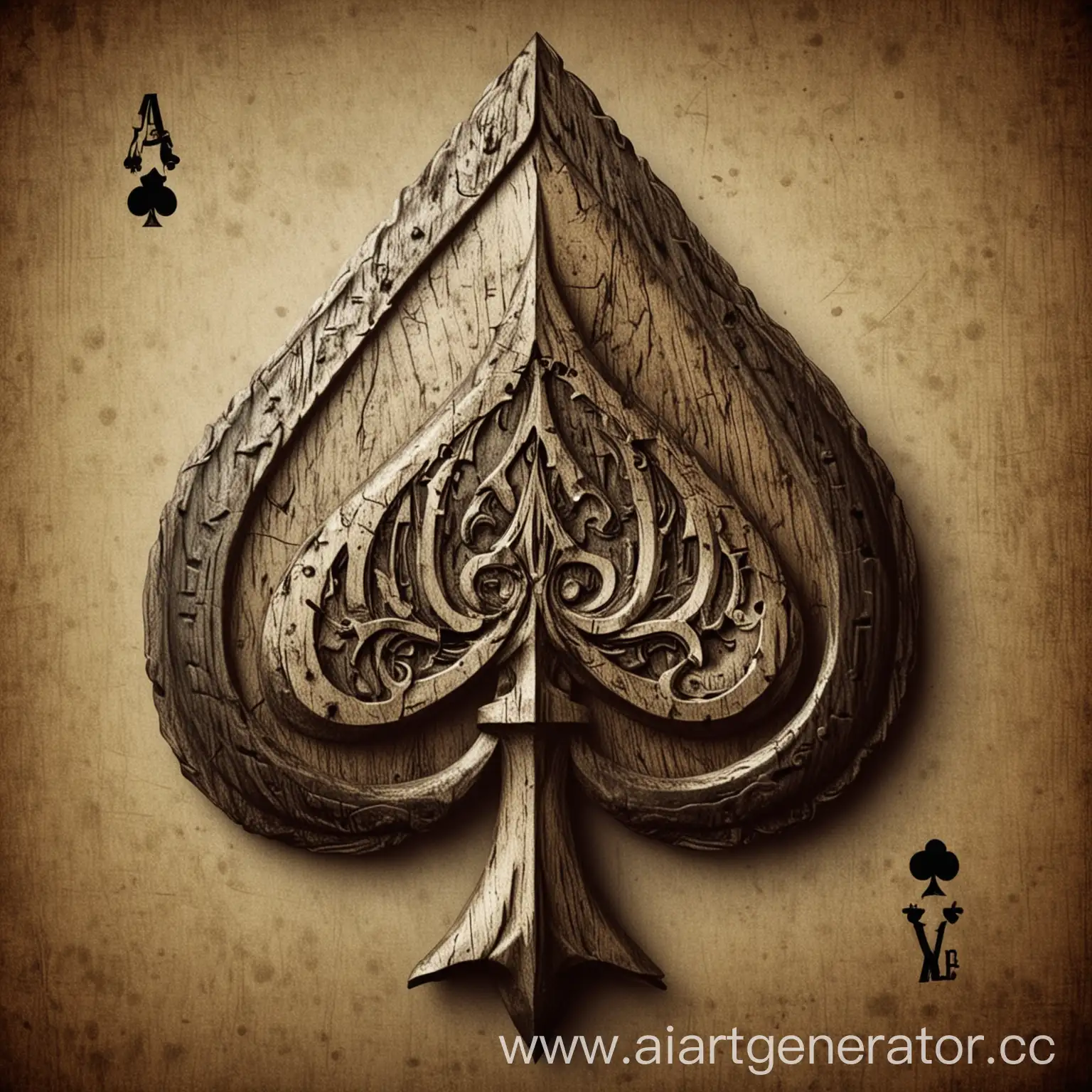 Spades-Playing-Card-Emblem-on-Dark-Background