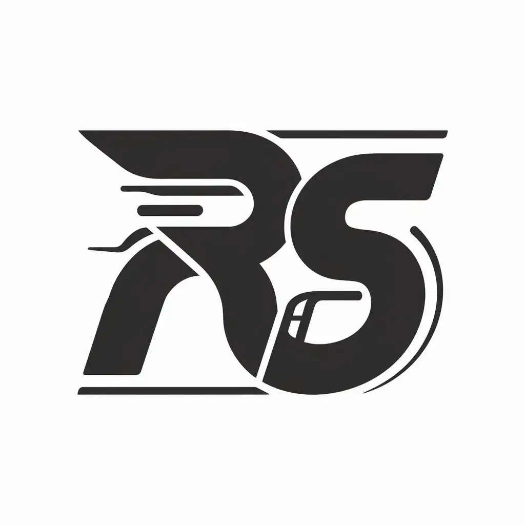 a logo design,with the text "RS", main symbol:Rs,complex,be used in Technology industry,clear background