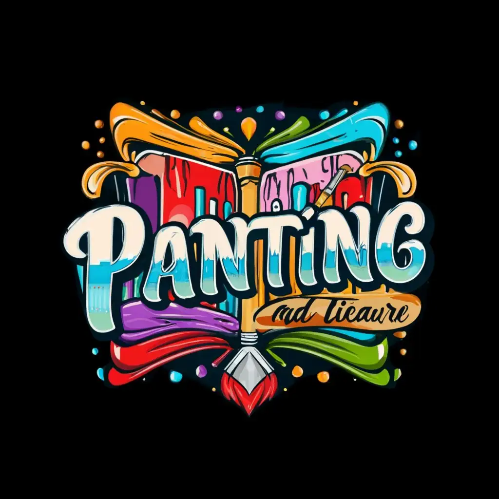 a logo design,with the text "Painting", main symbol:Painting,book,art,colour,brush,complex and colourful,complex,be used in Others industry,clear background