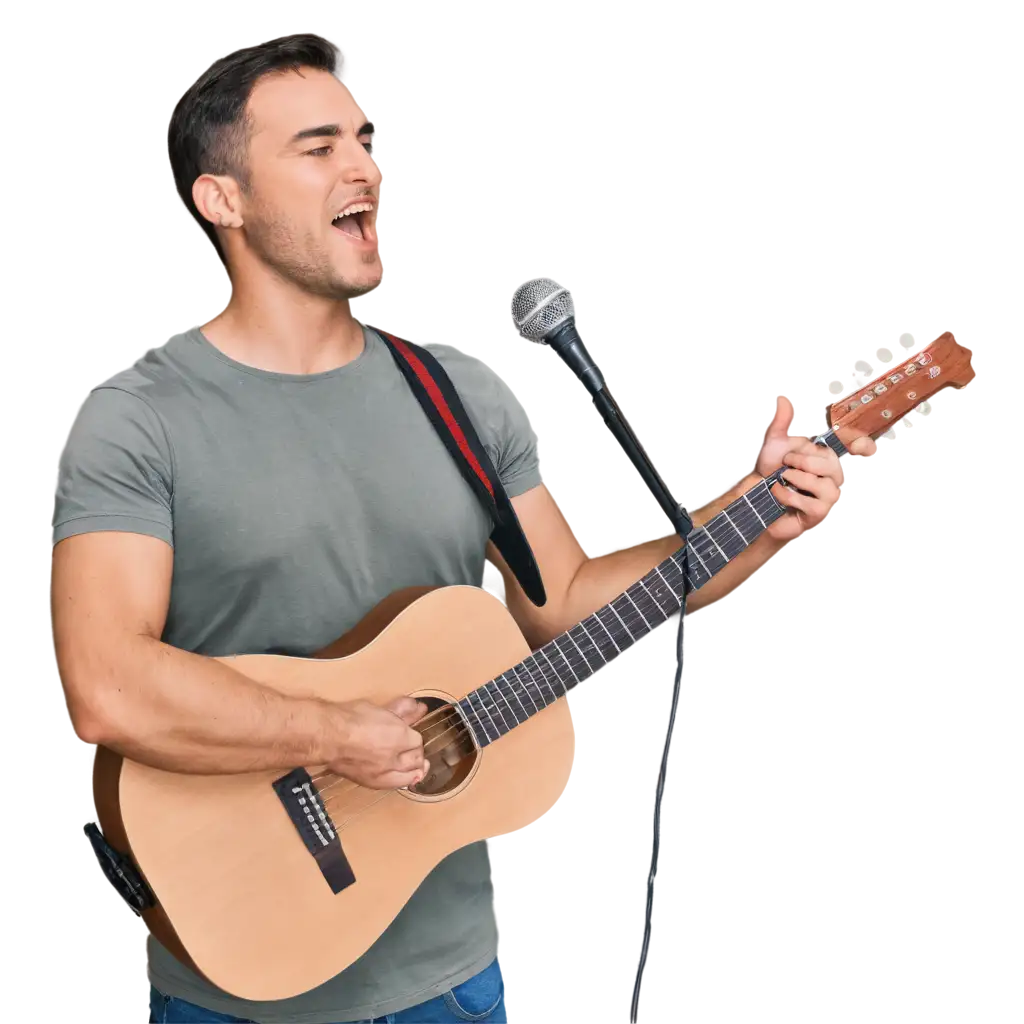 man singing