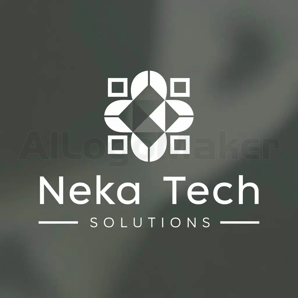 a logo design,with the text "neka tech solutions", main symbol:geometricos,Moderate,clear background