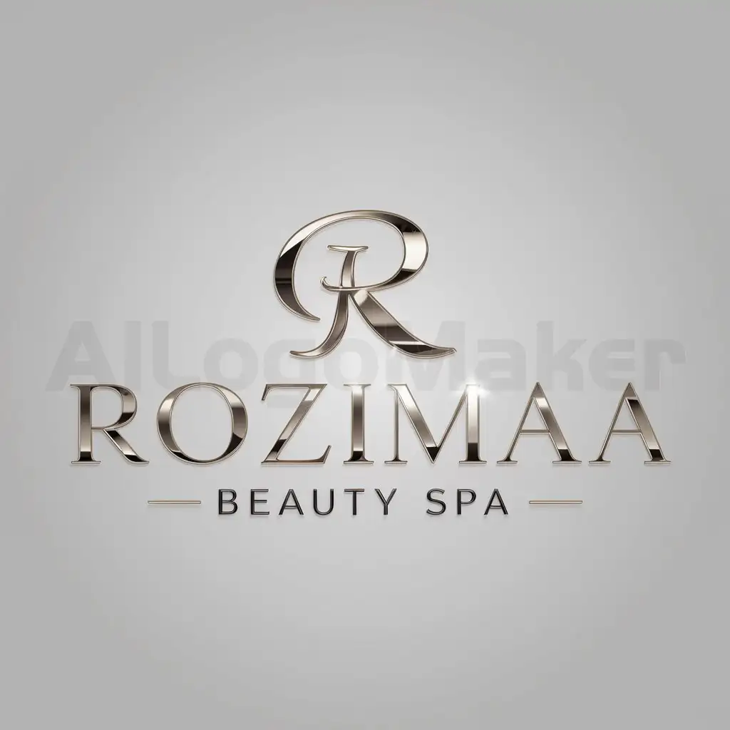 a logo design,with the text "Rozimaa", main symbol:R,Moderate,be used in Beauty Spa industry,clear background