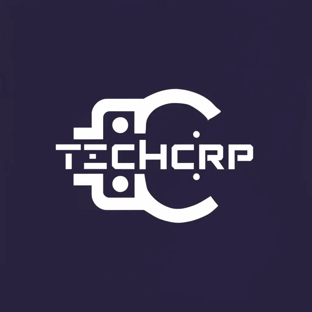 a logo design,with the text "Techcorp", main symbol:A video game controller,Moderate,be used in Technology industry,clear background