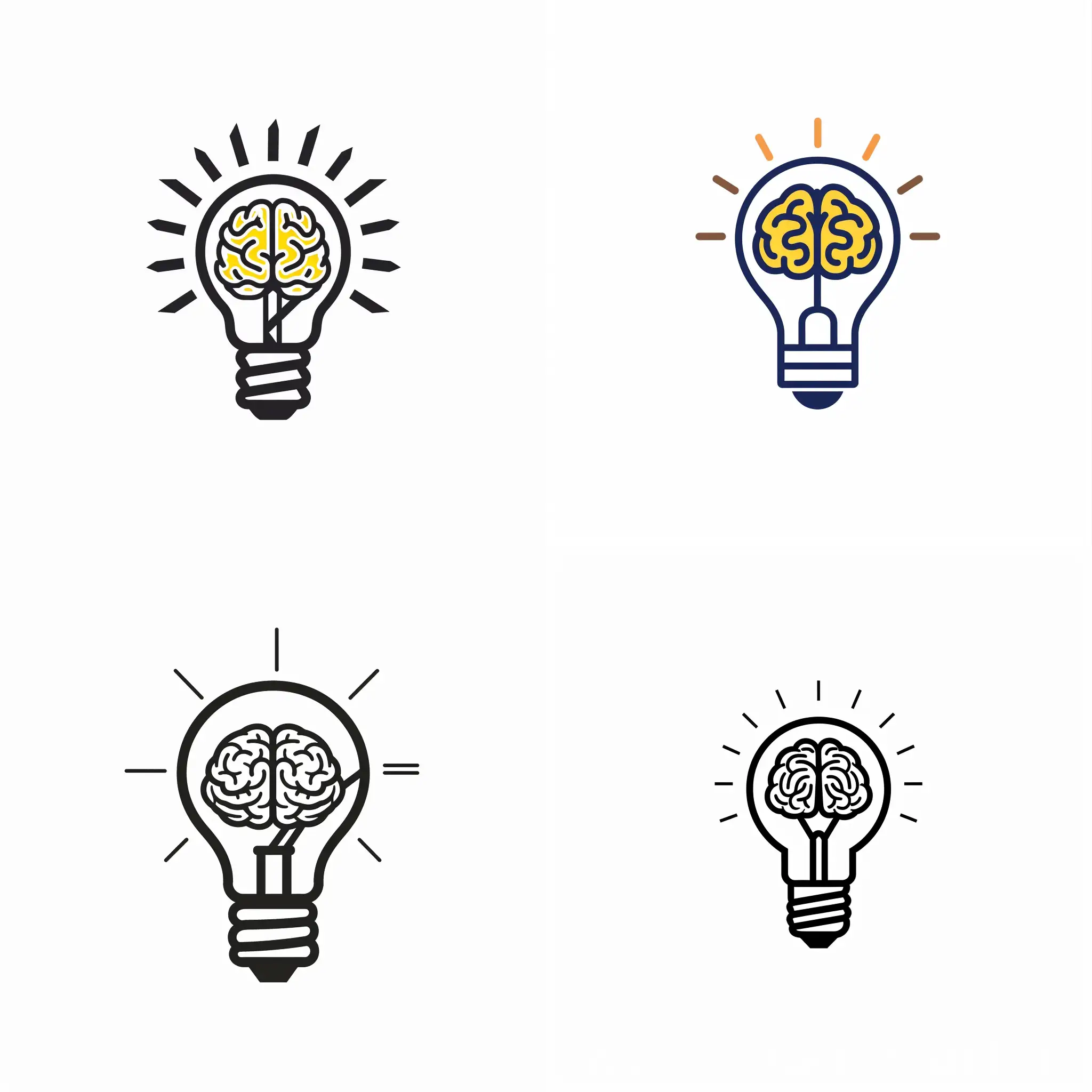 Minimalist-Light-Bulb-Logo-with-Brain-Inside-on-White-Background
