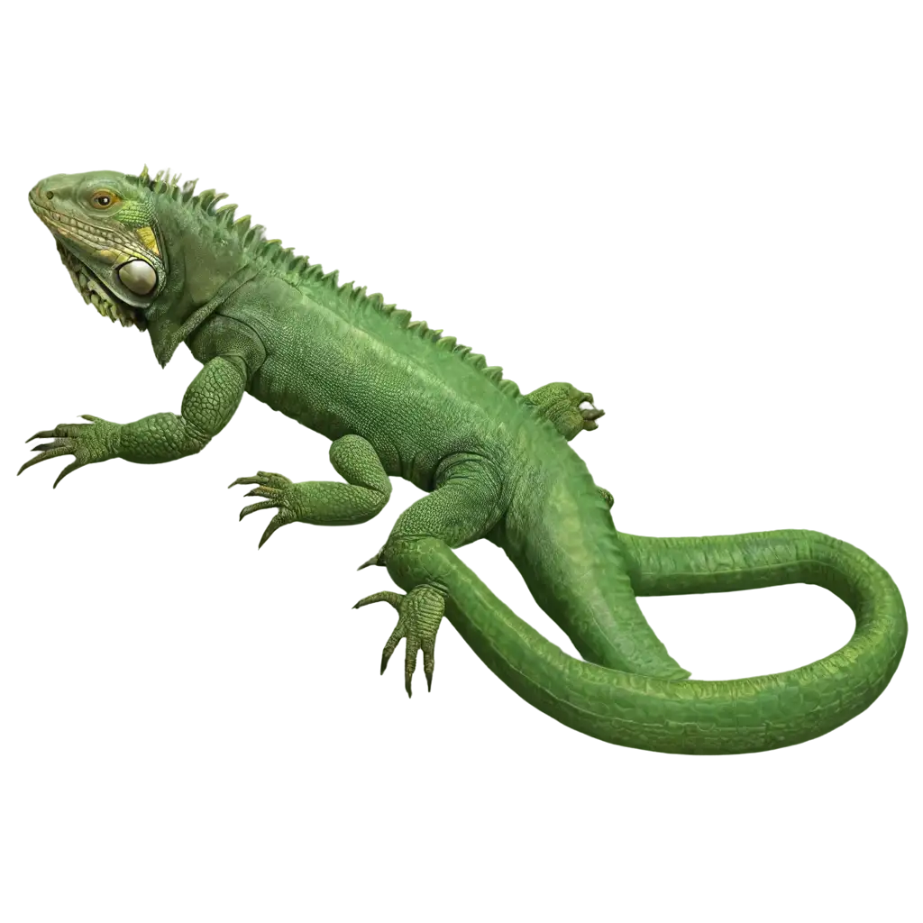 HighQuality-PNG-Image-of-a-Green-Iguana-AI-Art-Prompt