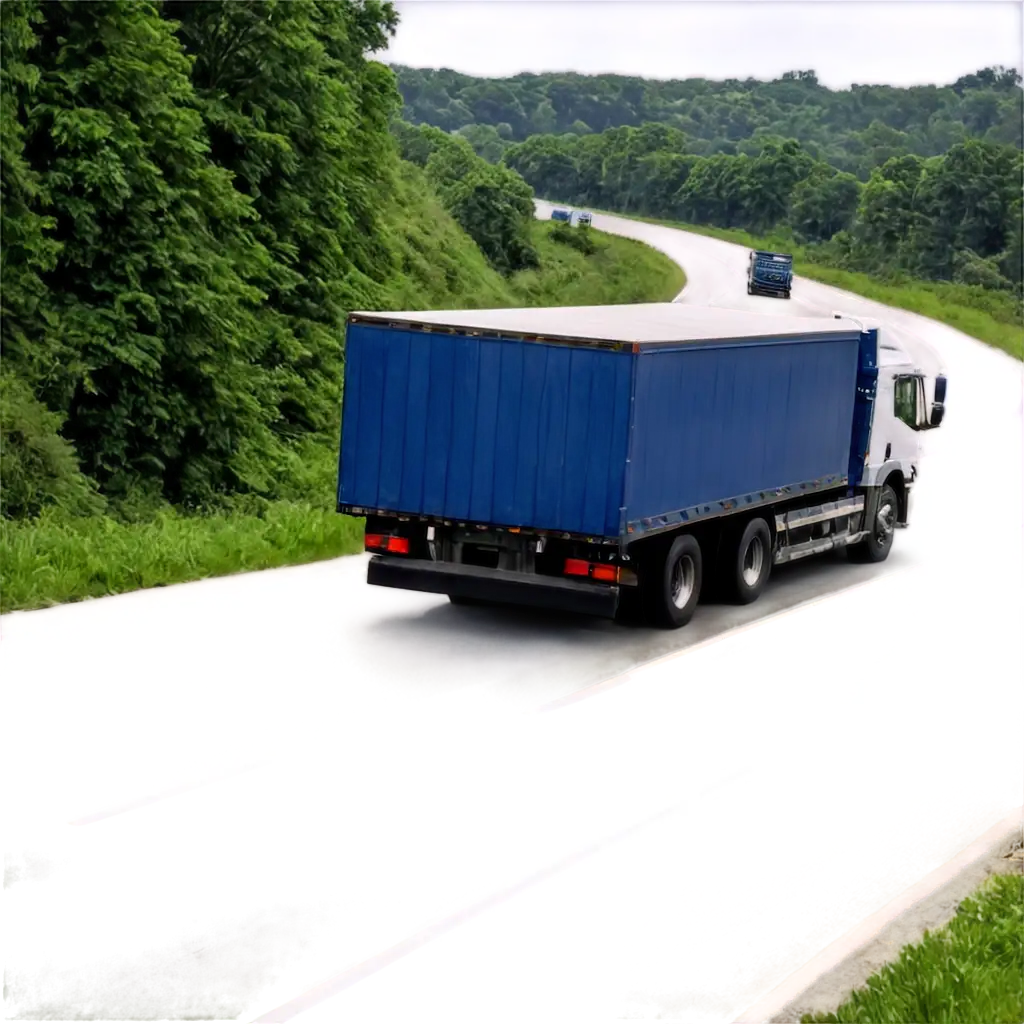 HighQuality-PNG-Image-A-Large-Loaded-Truck-on-the-Road