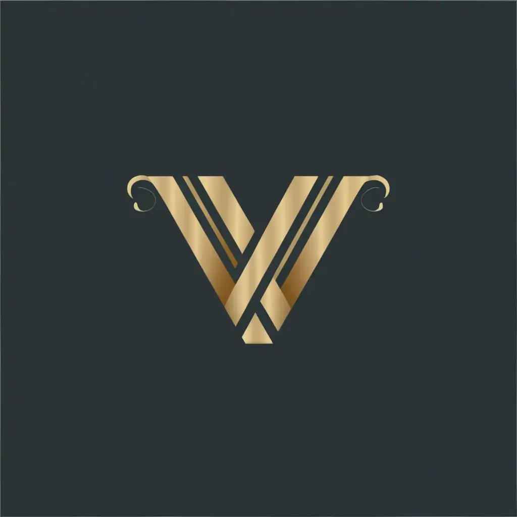 a logo design,with the text "V V", main symbol:V,complex,be used in Entertainment industry,clear background