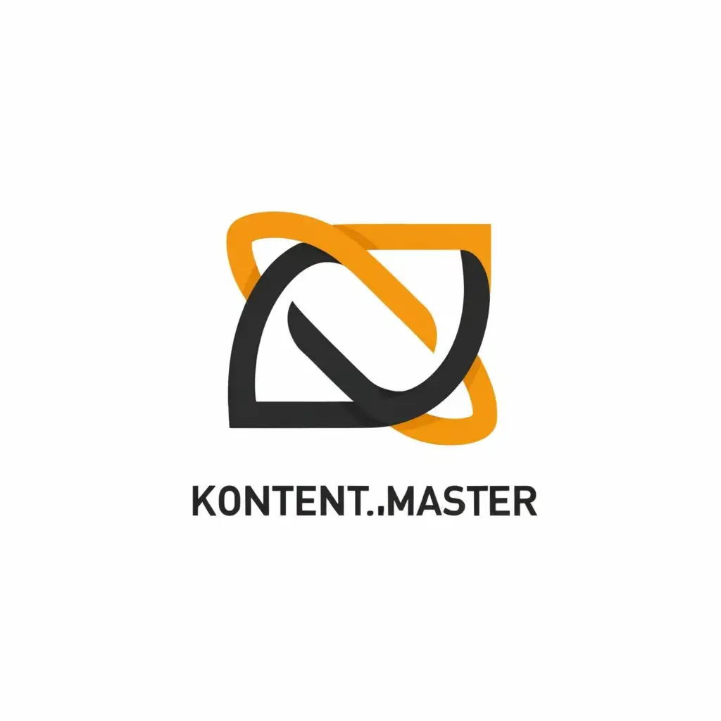 a logo design,with the text "kontent.master", main symbol:рупр,Minimalistic,be used in Internet industry,clear background