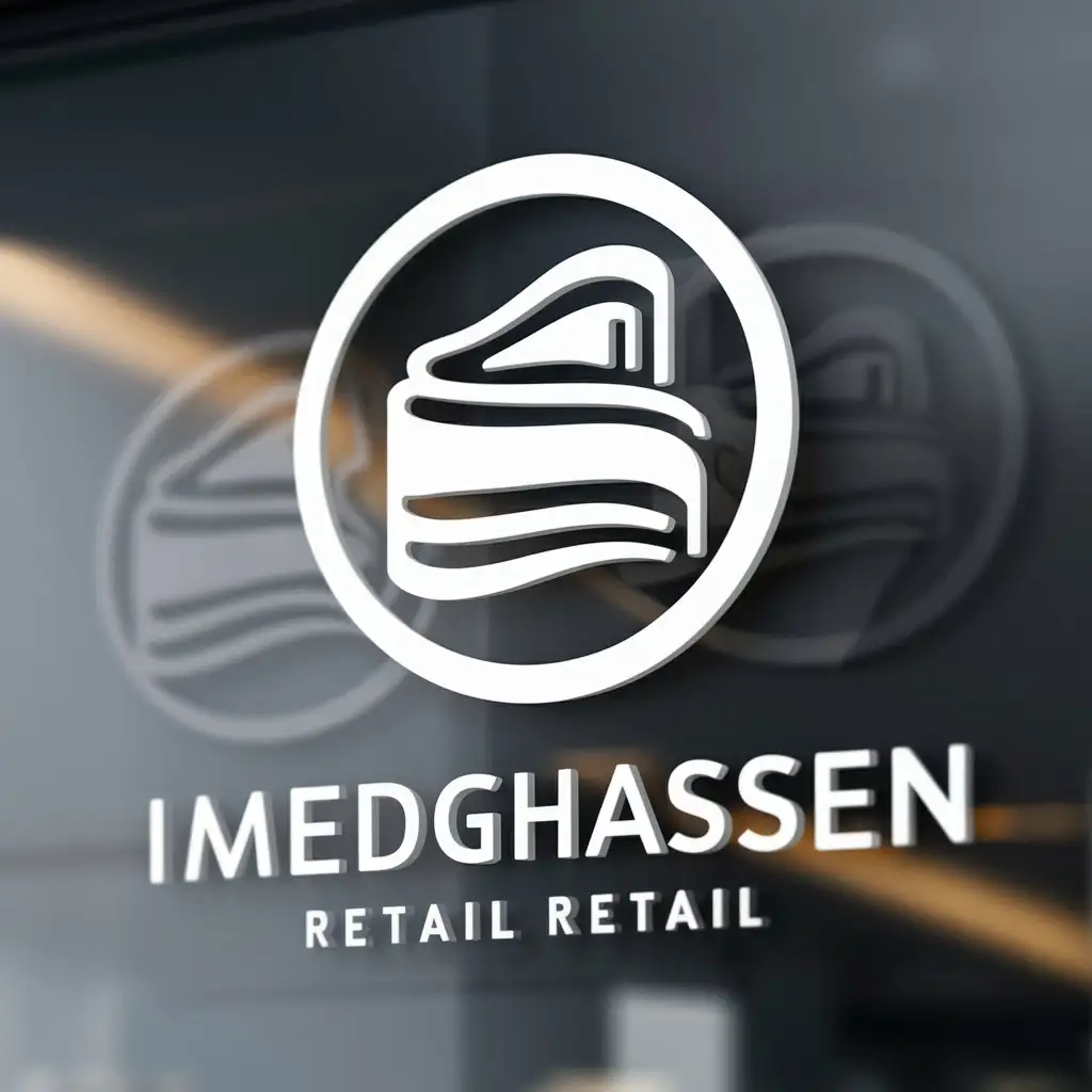 a logo design,with the text "imedghassen", main symbol:rouleau tissue,complex,be used in Retail industry,clear background