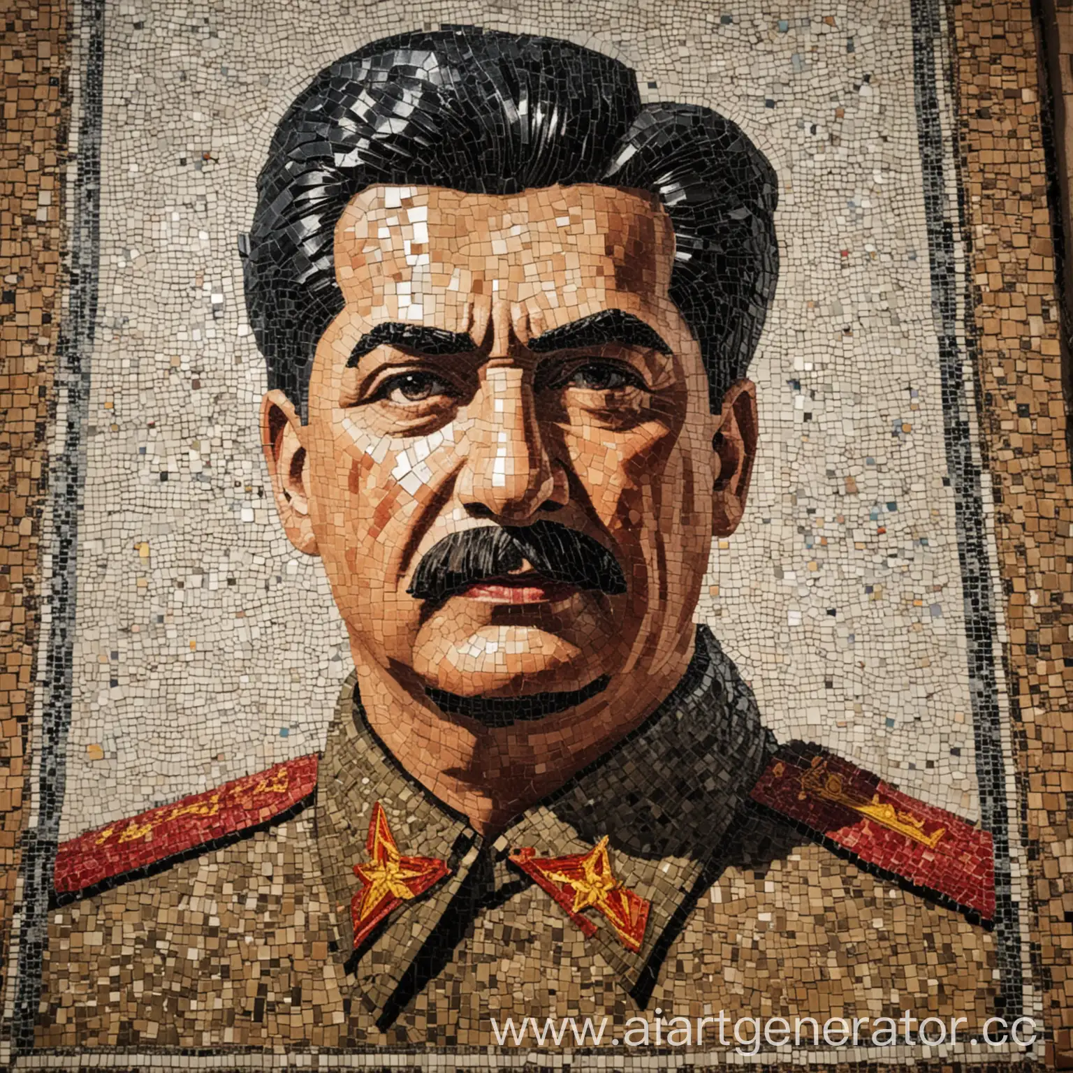 Mosaic-Art-Depicting-the-Iconic-Image-of-Stalin