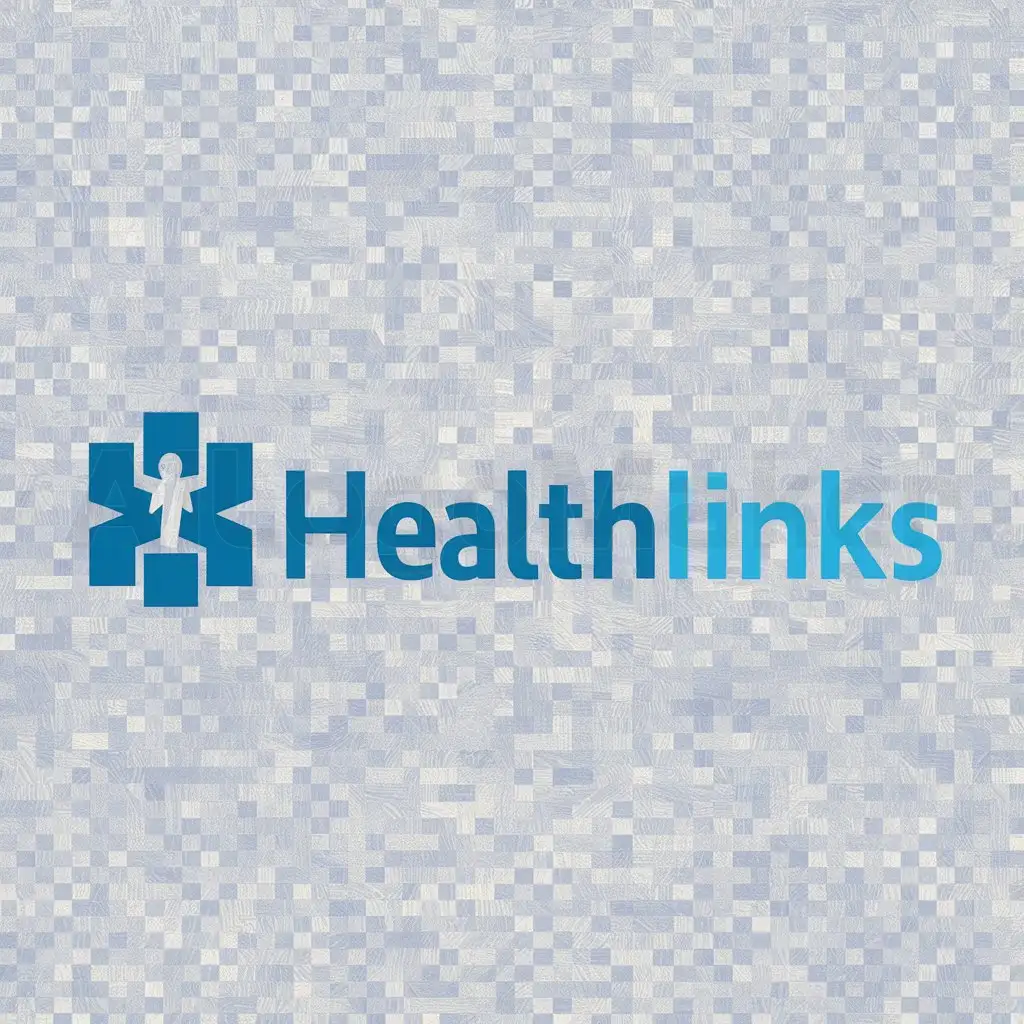 a logo design,with the text "HealthLinks", main symbol:Hospital,Moderate,be used in health industry,clear background