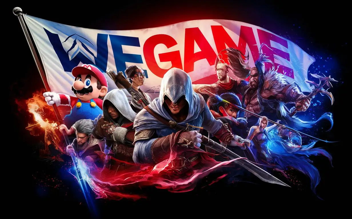 Wegame-Flag-Featuring-Popular-Video-Game-Characters
