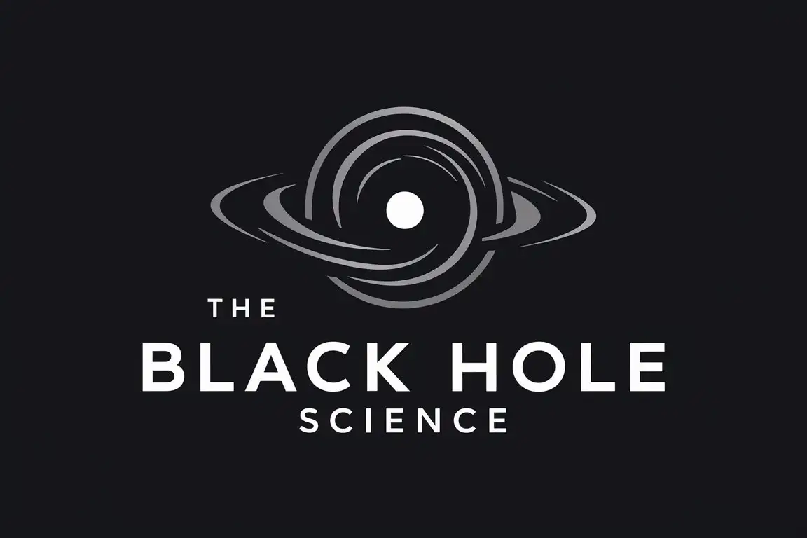 логотип компании The black hole Science которая изучает черные дыры