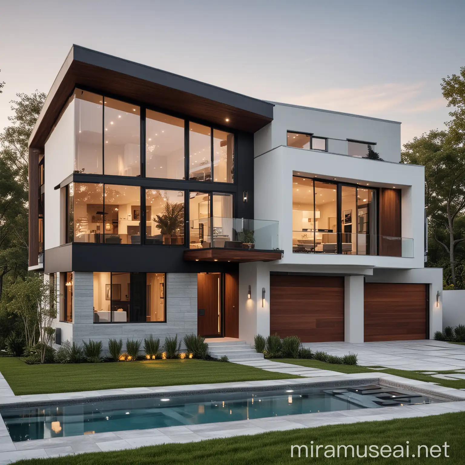 modern exterior design of house
