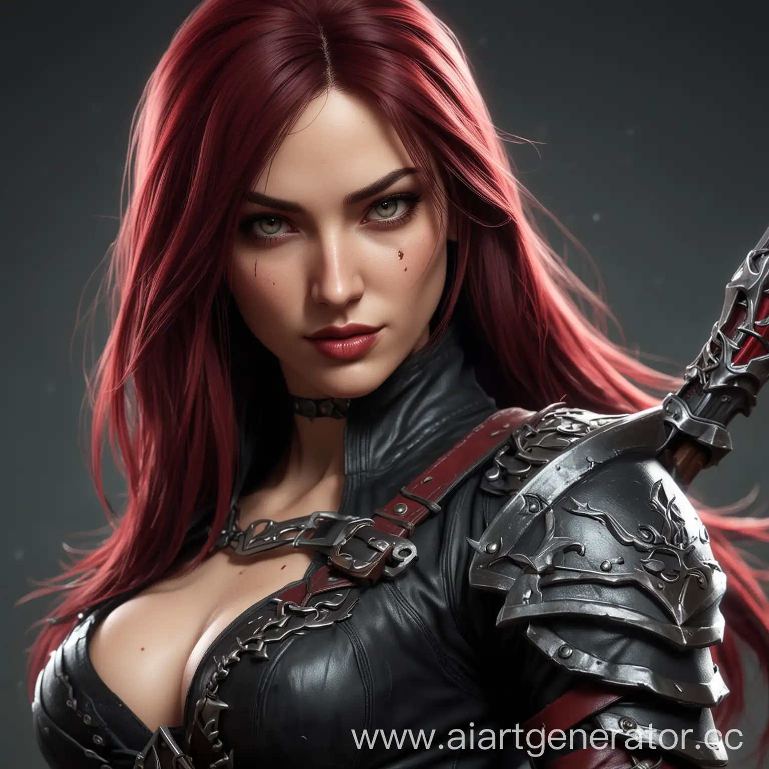 Realistic-4K-Katarina-Art-Dynamic-Portrait-of-the-Fierce-League-of-Legends-Champion