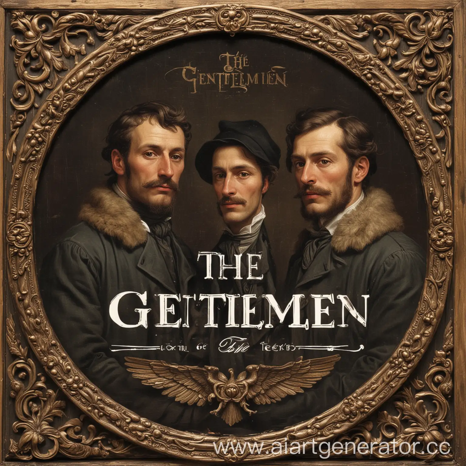 красивый логотип с текстом буквой The Gentelmen