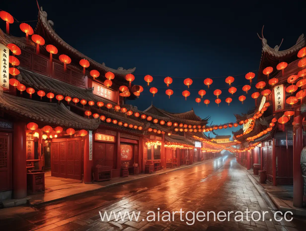 Vibrant-Nightlife-on-Ancient-Chinese-Streets-and-Lanes