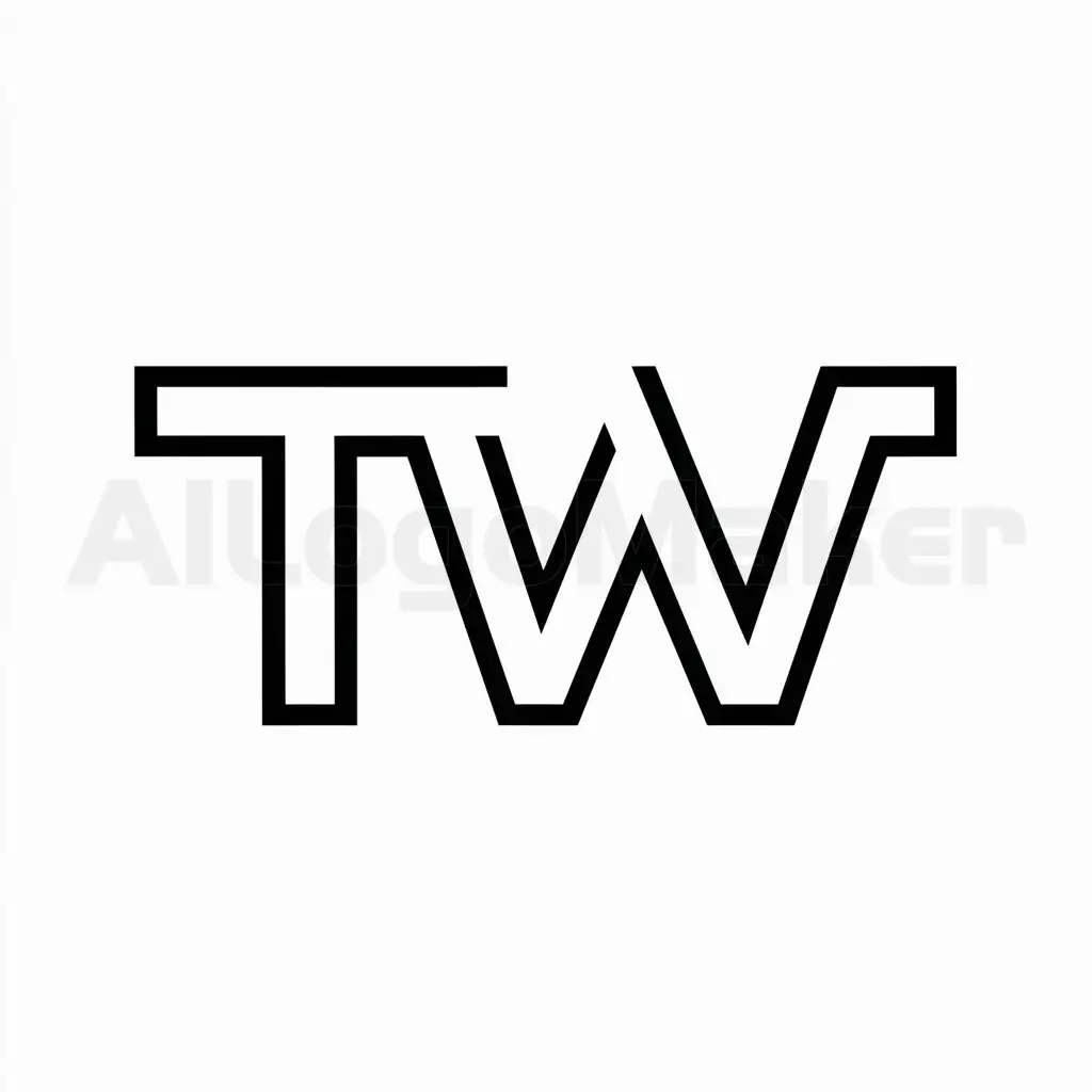 a logo design,with the text "TW", main symbol:font,Minimalistic,be used in Entertainment industry,clear background
