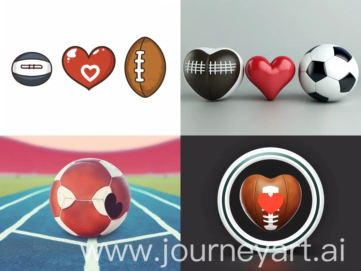 Multipurpose-Sports-Cover-with-Heart-Icon-and-Football-Ball