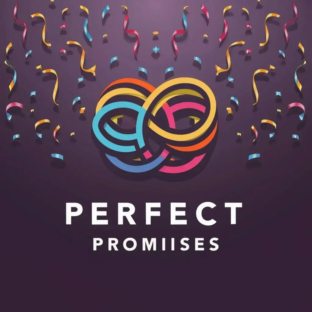 a logo design,with the text "perfect promises", main symbol:celebrations,Moderate,be used in Events industry,clear background