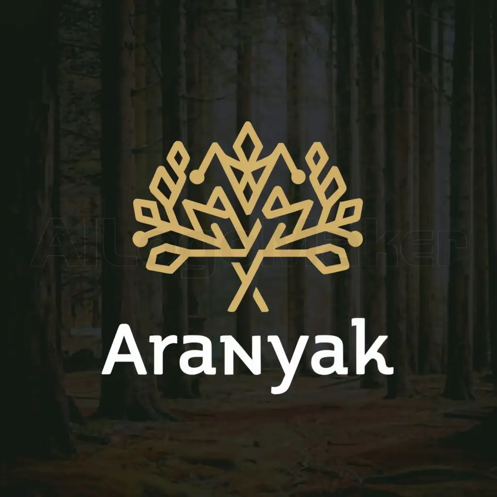a logo design,with the text "Aranyak", main symbol:Forest,Moderate,be used in Travel industry,clear background