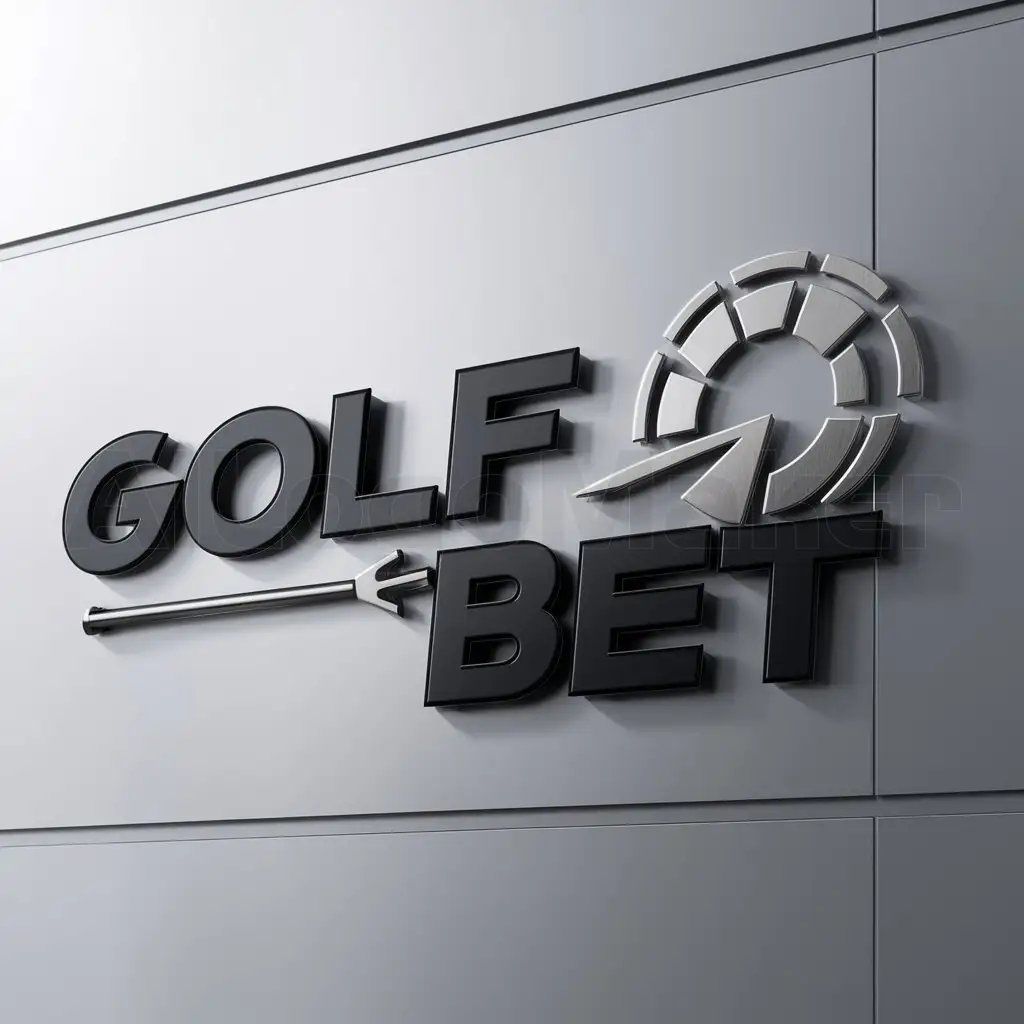a logo design,with the text "golf bet", main symbol:golf bet,Moderate,be used in Others industry,clear background