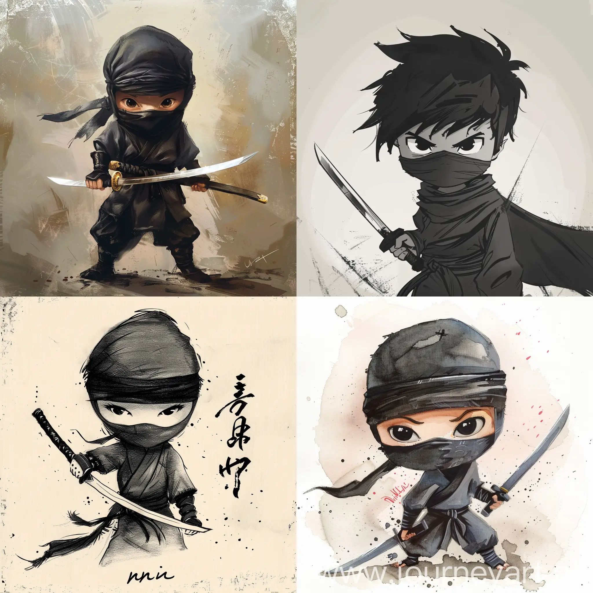 Elegant-Ninja-Boy-in-Martial-Arts-Pose