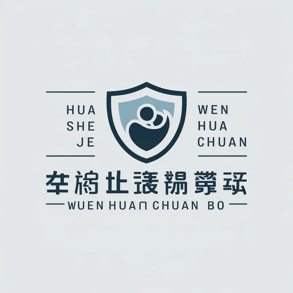 a logo design,with the text "Hua yue shi jie wen hua chuan bo", main symbol:vulnerable groups employment guidance,Moderate,be used in Others industry,clear background