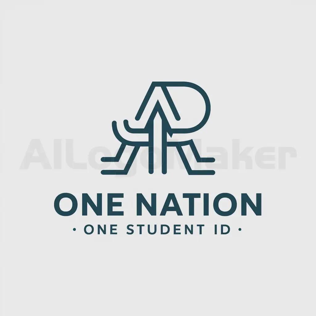 a logo design,with the text "One Nation One Student ID", main symbol:APAAR,complex,be used in Education industry,clear background