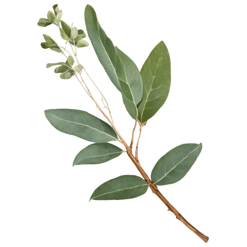 HighQuality-PNG-Image-of-Eucalyptus-cinerea-Leaves-Detailed-and-Defined