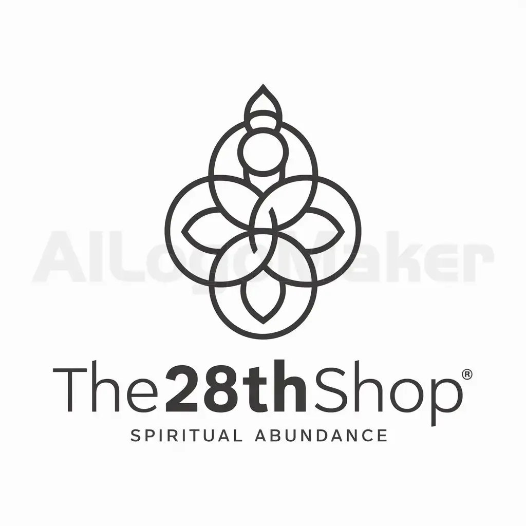a logo design,with the text "the28thshop", main symbol:spritual abundance,Moderate,be used in Internet industry,clear background