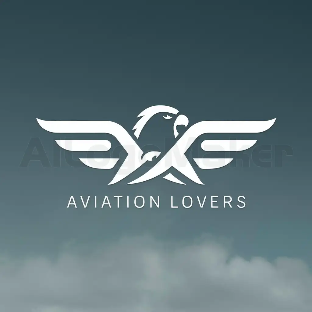 LOGO-Design-for-Aviation-Lovers-Eagle-and-Aircraft-with-Clear-Background