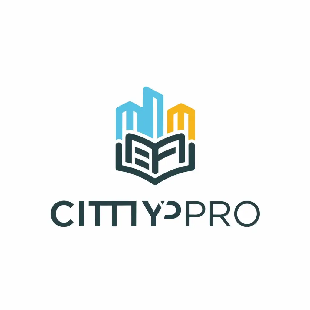 LOGO-Design-For-CityPro-Urban-Elegance-with-a-Literary-Touch