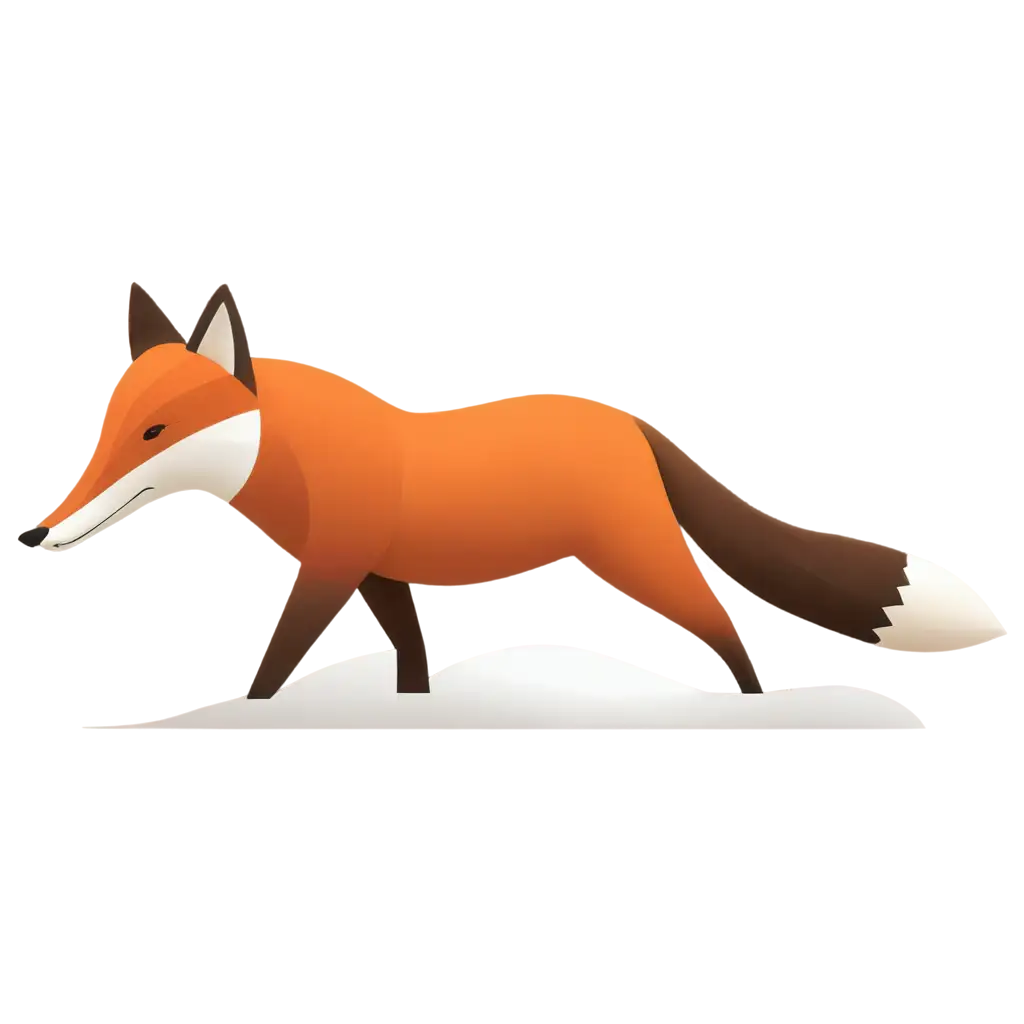 Fox in colorful, fibonacci-style logo