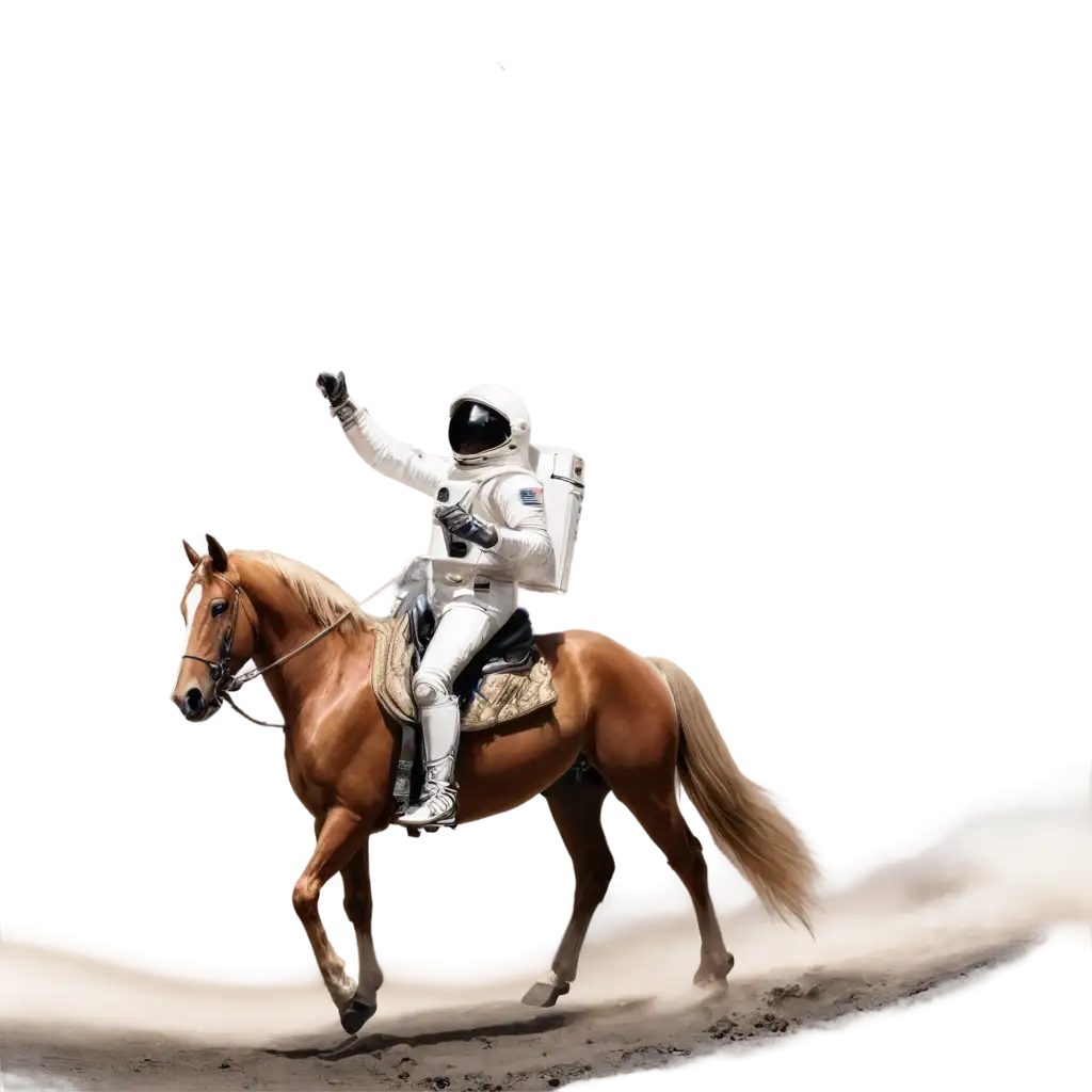 Astronut-Riding-Horse-Captivating-PNG-Image-for-Cosmic-Adventures